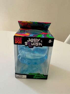 NeeDoh Blue Jelly Squish Jelly fish sugar squish Authentic Schylling